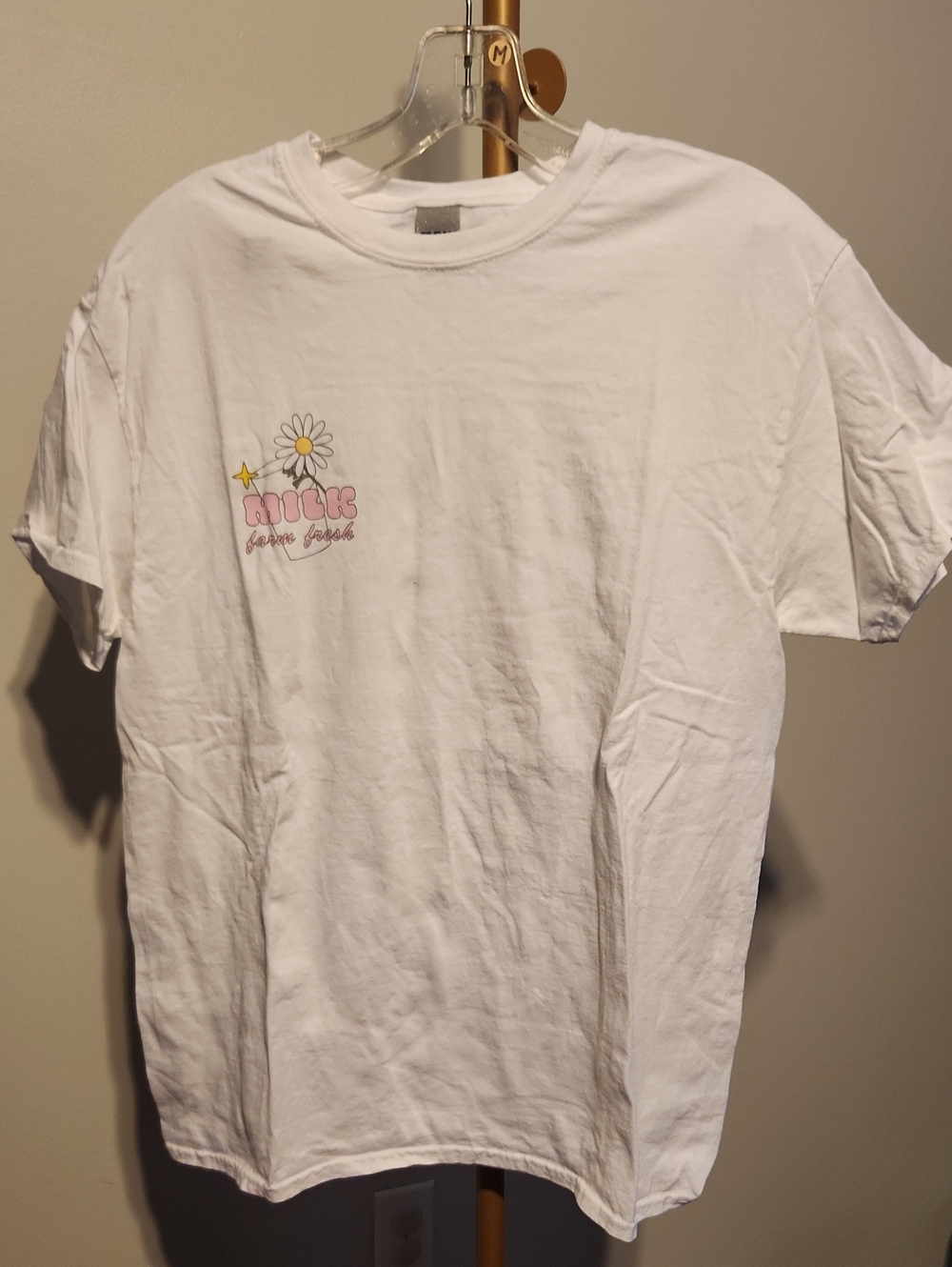 Gildan White Ultra Cotton T-Shirt Tag